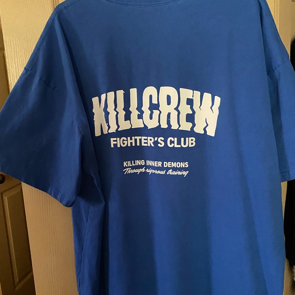 Kill Crew Blue Short Sleeve Tee Athletic Style